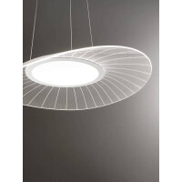 Fabas Luce Vela Pendelleuchte LED 1x24W Metall- und Methacry