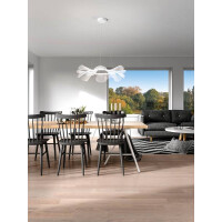 Fabas Luce Sylvie Pendelleuchte LED 1x40W Metall- und Methac