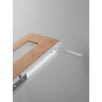 Fabas Luce Linus Wandleuchte LED 1x14W Metall und Holz mit G