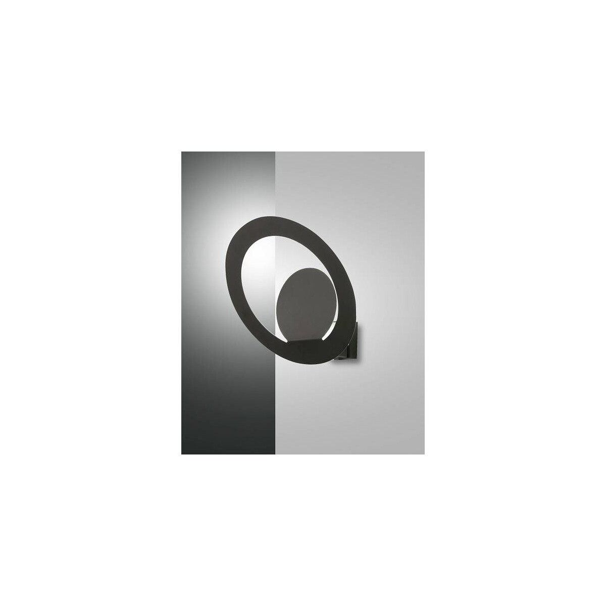 Fabas Luce Hector Wandleuchte LED 1x14W Metall Schwarz