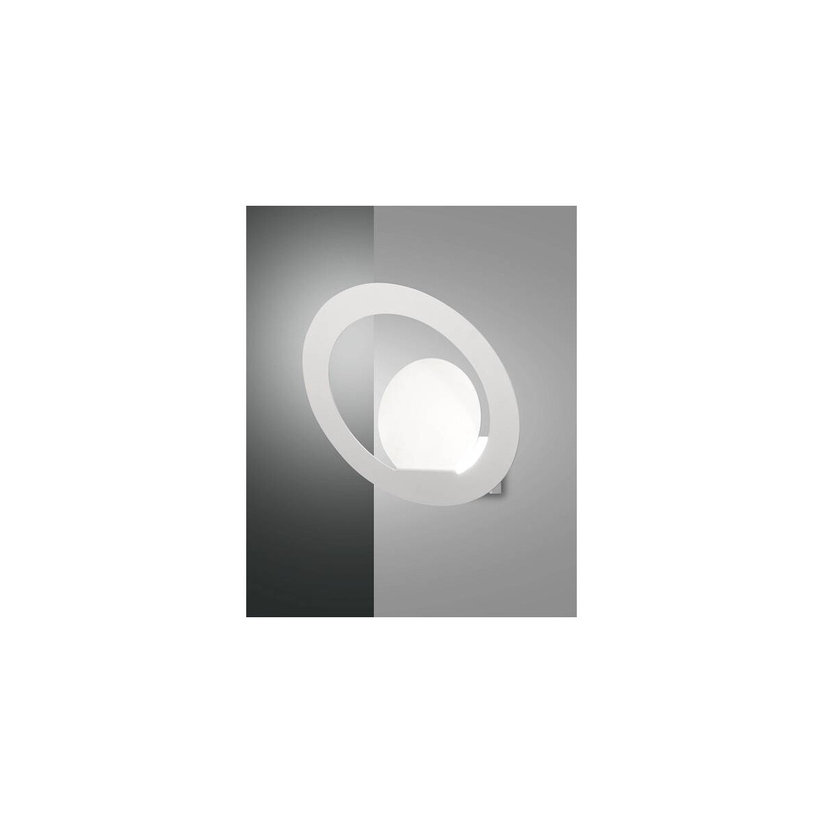 Fabas Luce Hector Wandleuchte LED 1x14W Metall Weiss