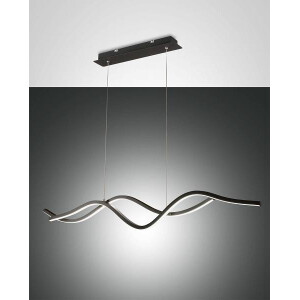 Fabas Luce Sinuo Pendelleuchte LED 2x18W Metall- und Methacr