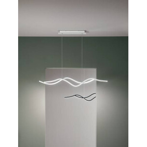 Fabas Luce Sinuo Pendelleuchte LED 2x18W Metall- und Methacr