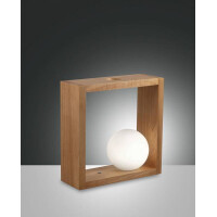 Fabas Luce Kark Tischleuchte LED 1x5W Holzgestell mit...
