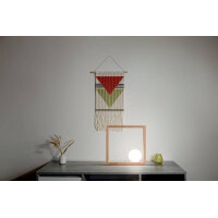Fabas Luce Kark Tischleuchte LED 1x5W Holzgestell mit Geblas