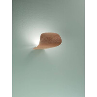 Fabas Luce Pevero Wandleuchte LED 1x18W Metall und Holz Esch