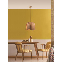 Fabas Luce Pevero Pendelleuchte E27 1x40W Metall und Holz Es