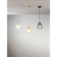 Fabas Luce Britton Pendelleuchte E27 1x40W Metall und geblas