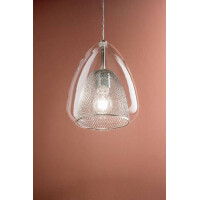 Fabas Luce Britton Pendelleuchte E27 1x40W Metall und geblas
