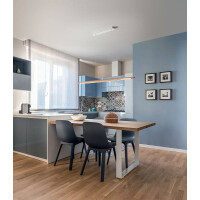 Fabas Luce Ribot Pendelleuchte LED 1x26W Metall und Holz mit