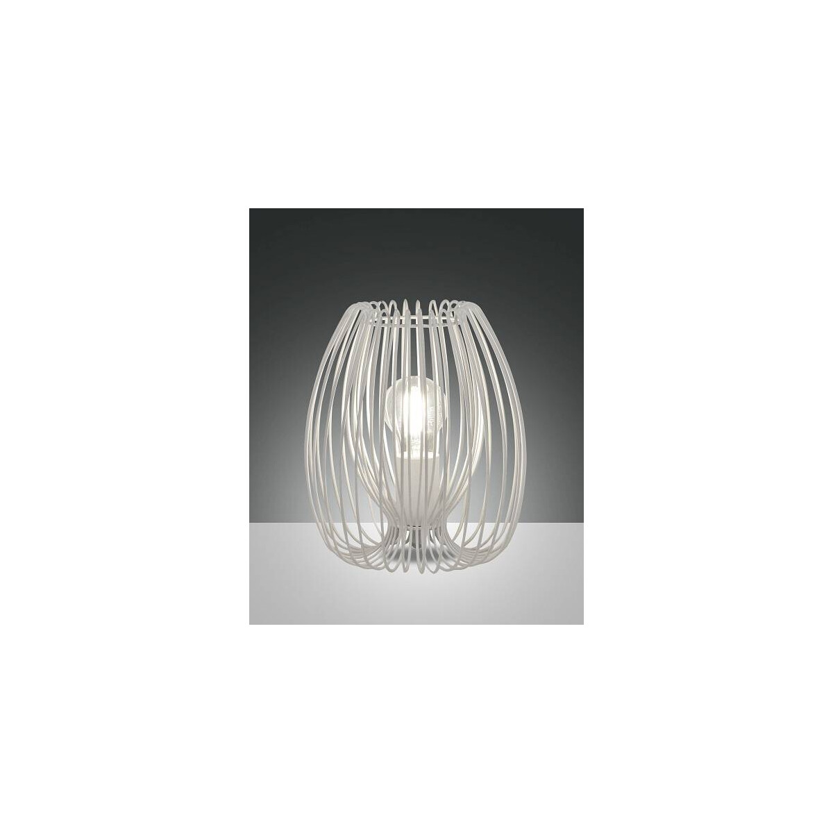 Fabas Luce Camp Tischleuchte E27 1X40W Metall weiß