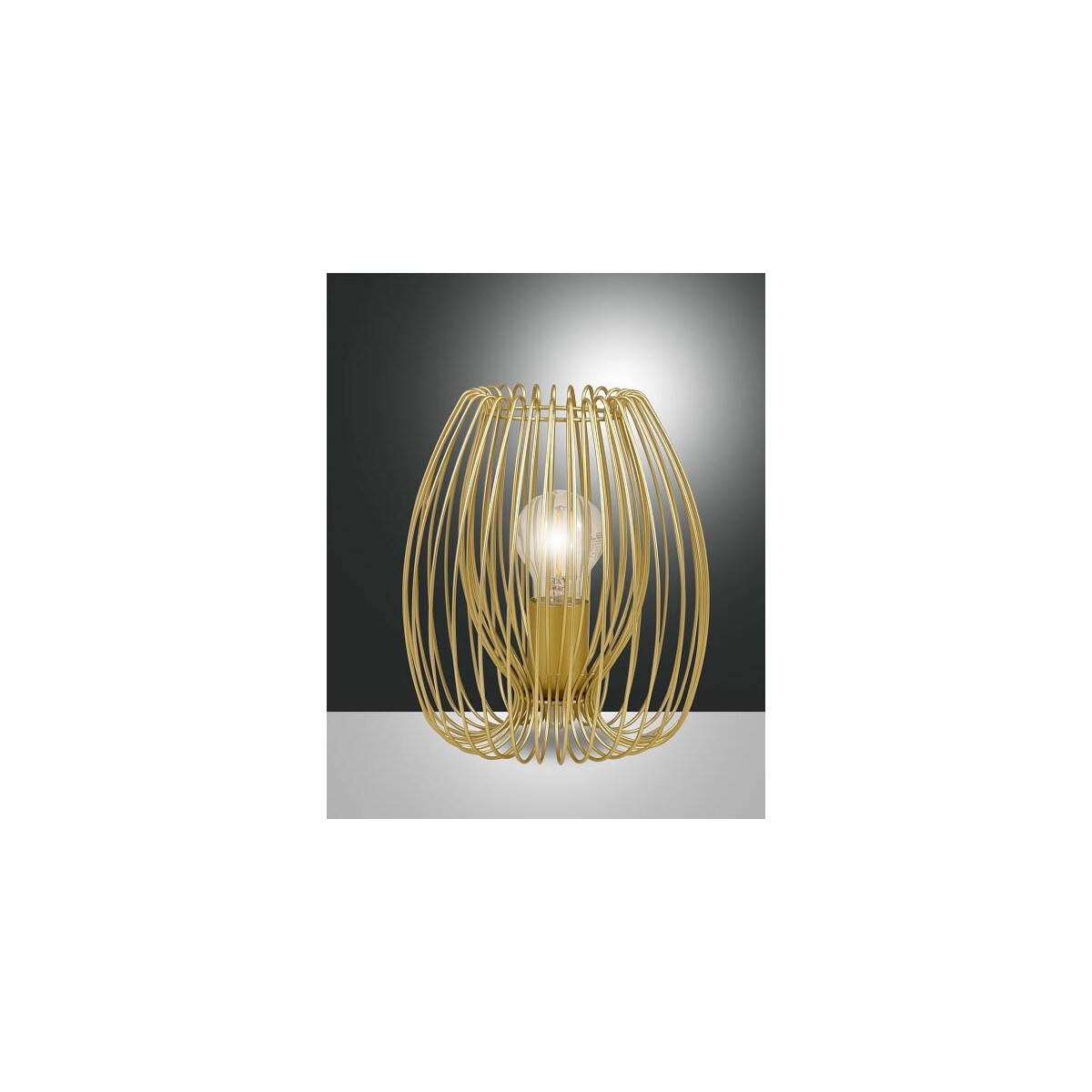 Fabas Luce Camp Tischleuchte E27 1X40W Metall Gold edelmatt