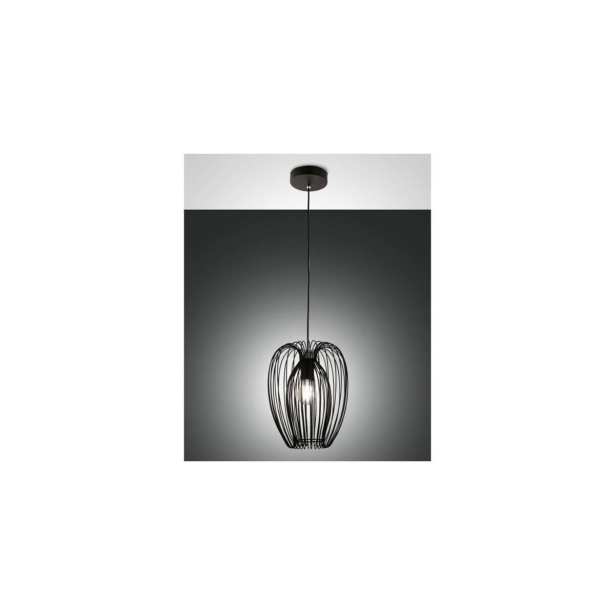 Fabas Luce CAMP Pendelleuchte E27 1x40W schwarz