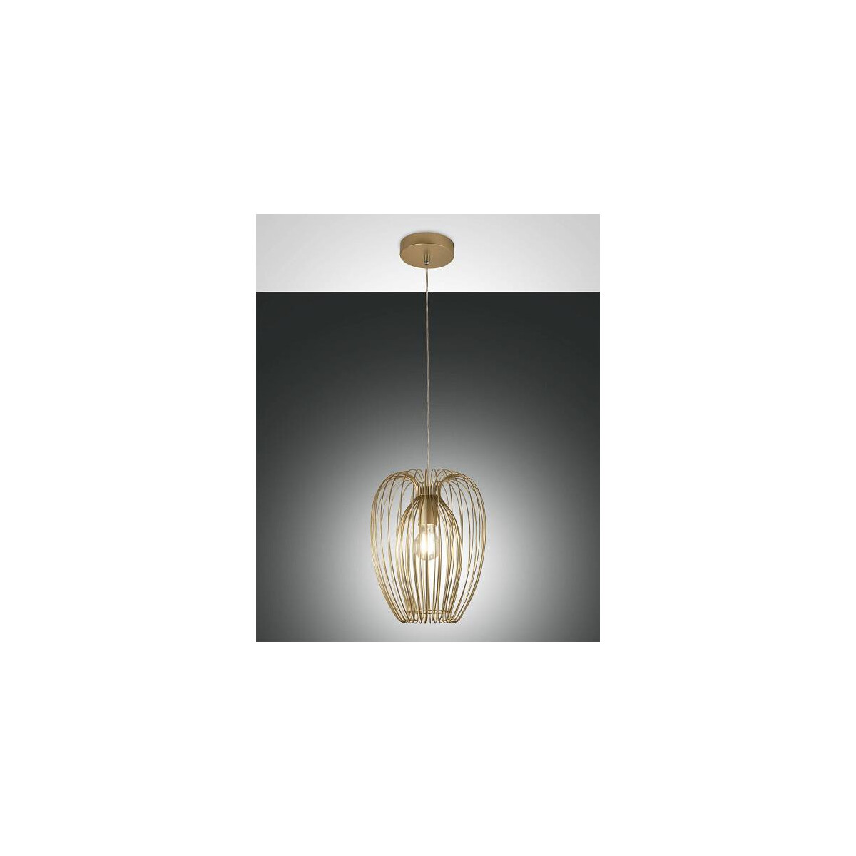 Fabas Luce CAMP Pendelleuchte E27 1x40W gold edelmatt