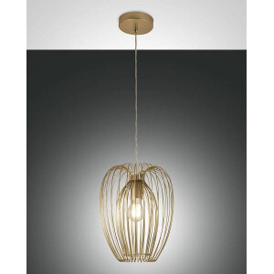 Fabas Luce CAMP Pendelleuchte E27 1x40W gold edelmatt