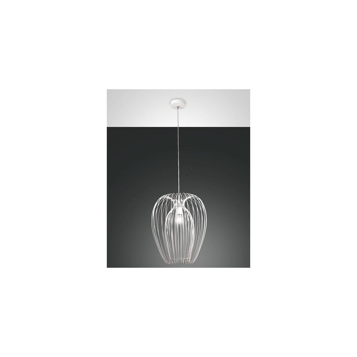 Fabas Luce Camp Pendelleuchte E27 1X40W Metall weiß