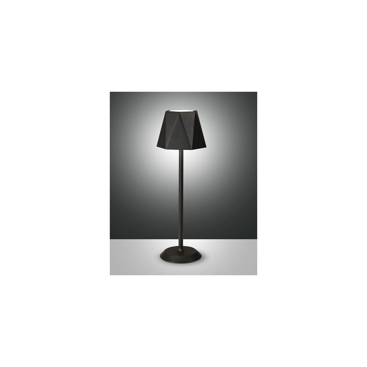 Fabas Luce KATY Akku Tischleuchte LED 1x3W schwarz