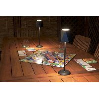 Fabas Luce KATY Akku Tischleuchte LED 1x3W schwarz 7