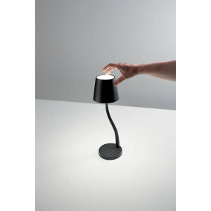 Fabas Luce JUDY Akku Tischleuchte LED 1x3W schwarz