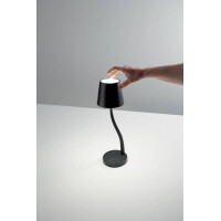 Fabas Luce JUDY Akku Tischleuchte LED 1x3W schwarz 2