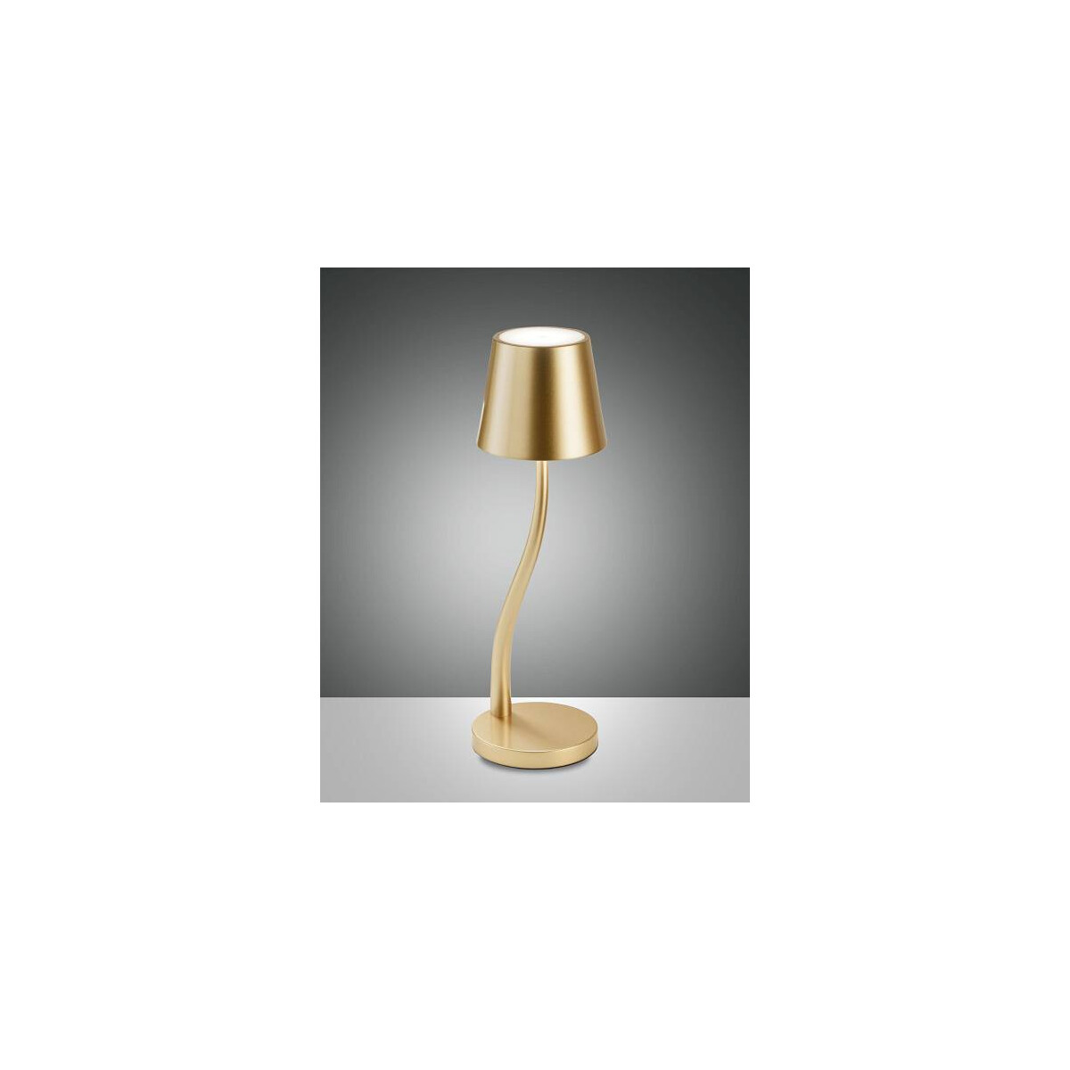 Fabas Luce JUDY Akku Tischleuchte LED 1x3W gold edelmatt