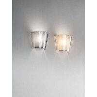 Fabas Luce Viki Wandleuchte E27 1x40W Metall glas - und Meth