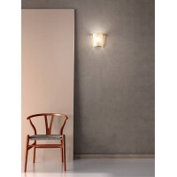 Fabas Luce Viki Wandleuchte E27 1x40W Metall glas - und Meth