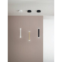 Fabas Luce Prado Pendelleuchte LED 1x 6.5W Metall- und Metha