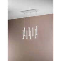 Fabas Luce Prado Pendelleuchte LED 8x 65W Metall- und Methac