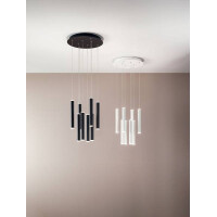 Fabas Luce Prado Pendelleuchte LED 8x 65W Metall- und Methac
