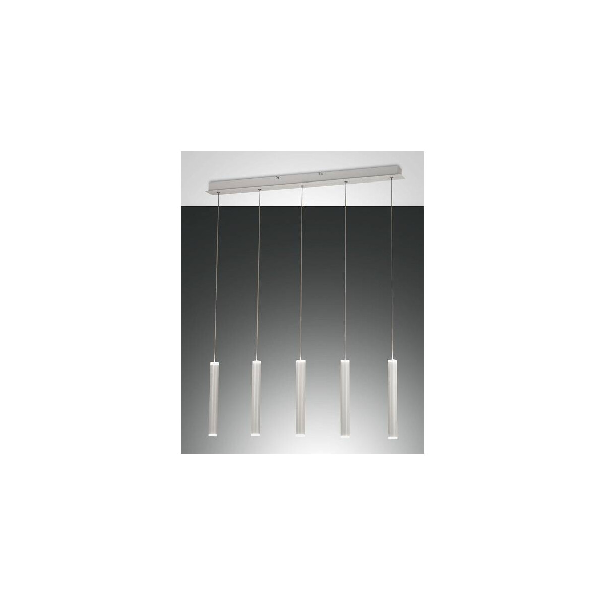Fabas Luce Prado Pendelleuchte LED 5x 66W Metall- und Methacrylat Weiss