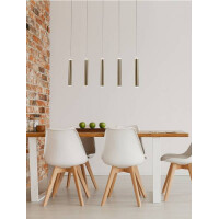 Fabas Luce Prado Pendelleuchte LED 5x 66W Metall- und Methac