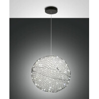 Fabas Luce Sumter Pendelleuchte LED 1x 18W Metall Schwarz...