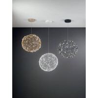 Fabas Luce Sumter Pendelleuchte LED 1x 18W Metall Gold edelm