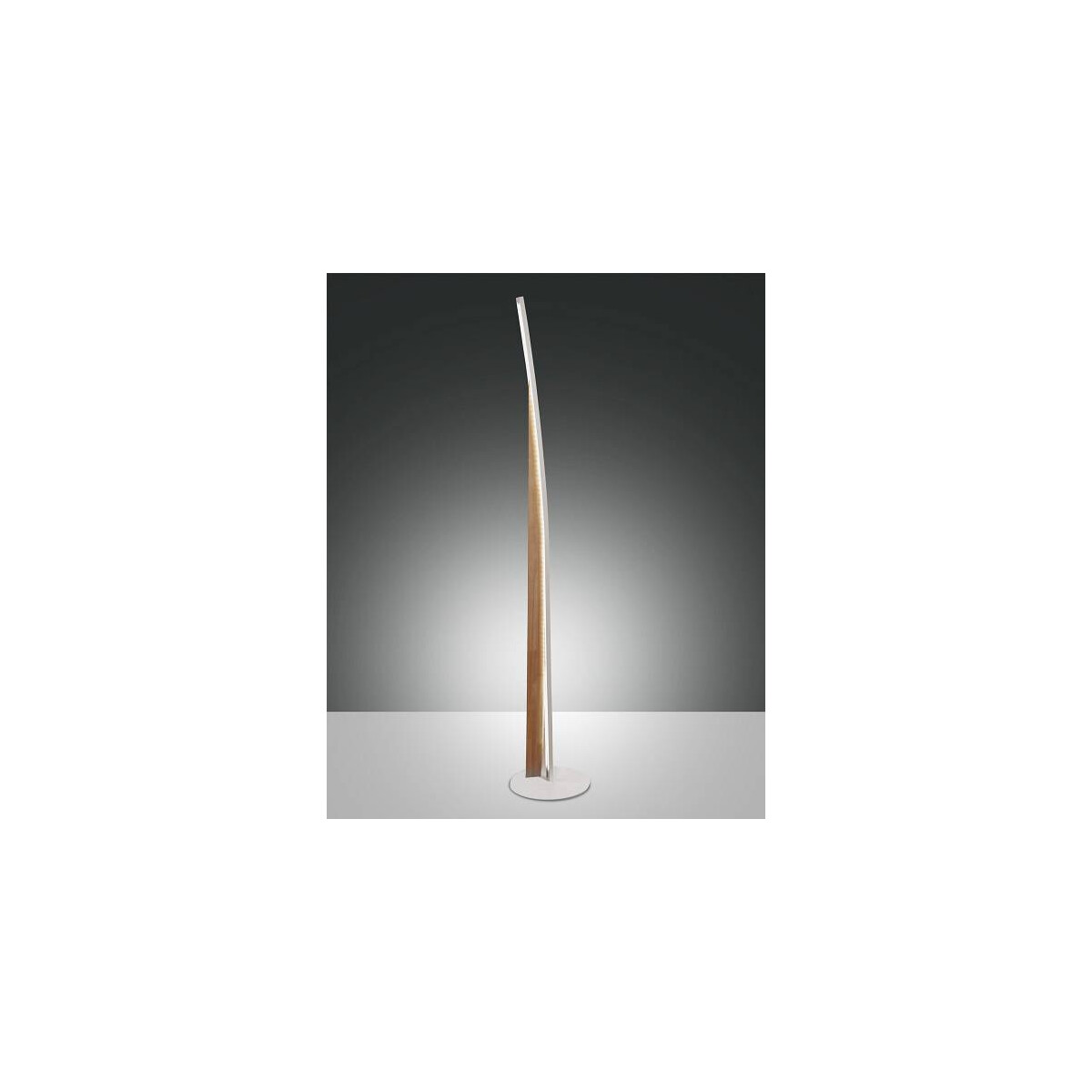Fabas Luce Cordoba Stehleuchten LED 1x 36W Metall und Holz Weiss
