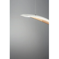 Fabas Luce Cordoba Pendelleuchte LED 1x 36W Metall und Holz 