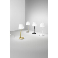 Fabas Luce Ibla Tischleuchte LED 1x9W Metall und geblasenes 