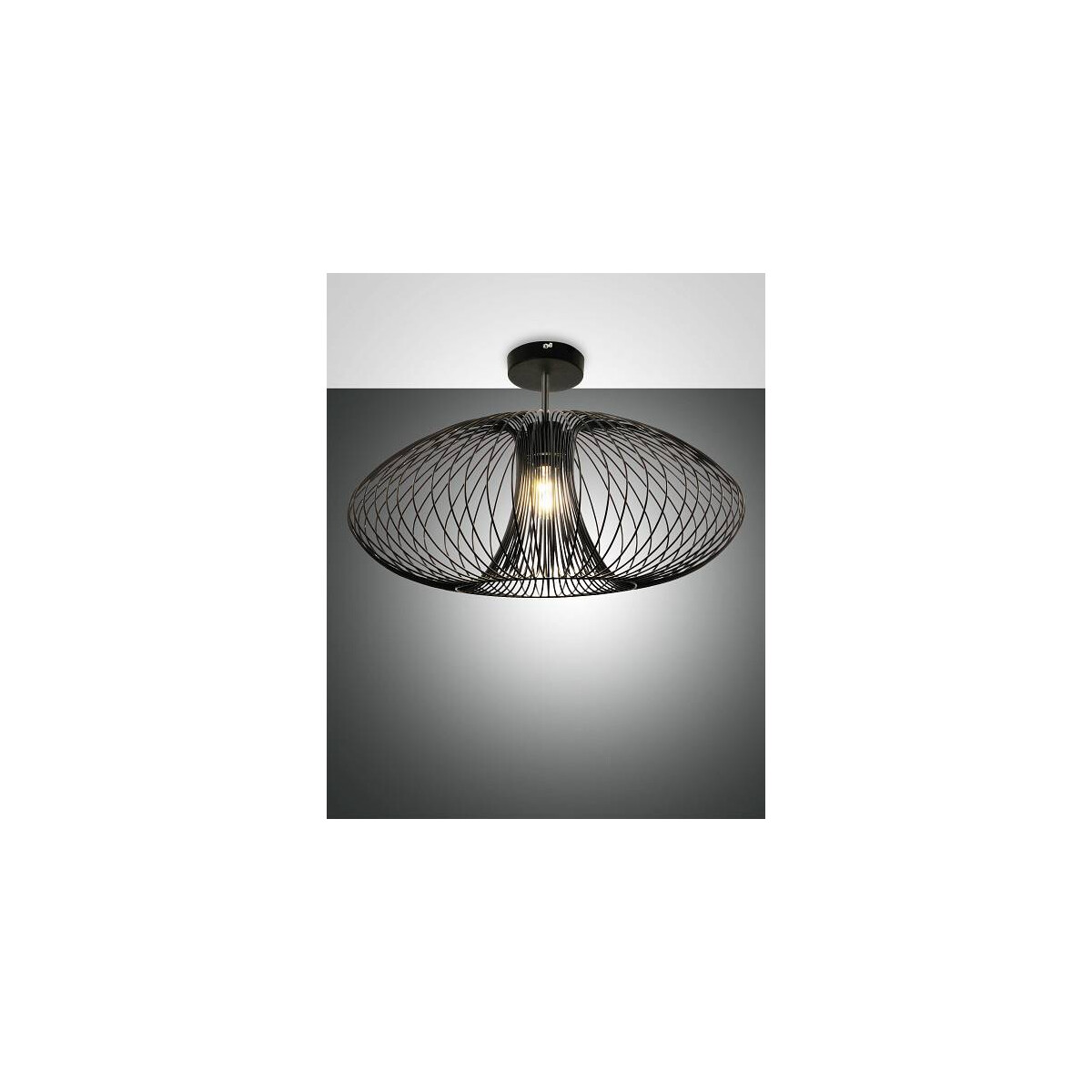 Fabas Luce Fassa Deckenleuchte E27 1X40W Metall Schwarz