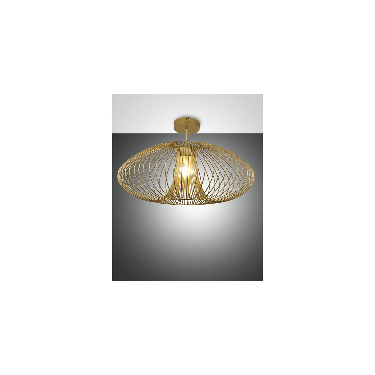 Fabas Luce Fassa Deckenleuchte E27 1X40W Metall Gold edelmatt