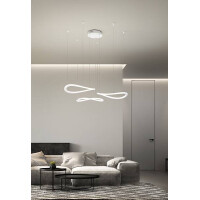 Fabas Luce Tirreno Pendelleuchte LED 3x166W Metall- und Meth