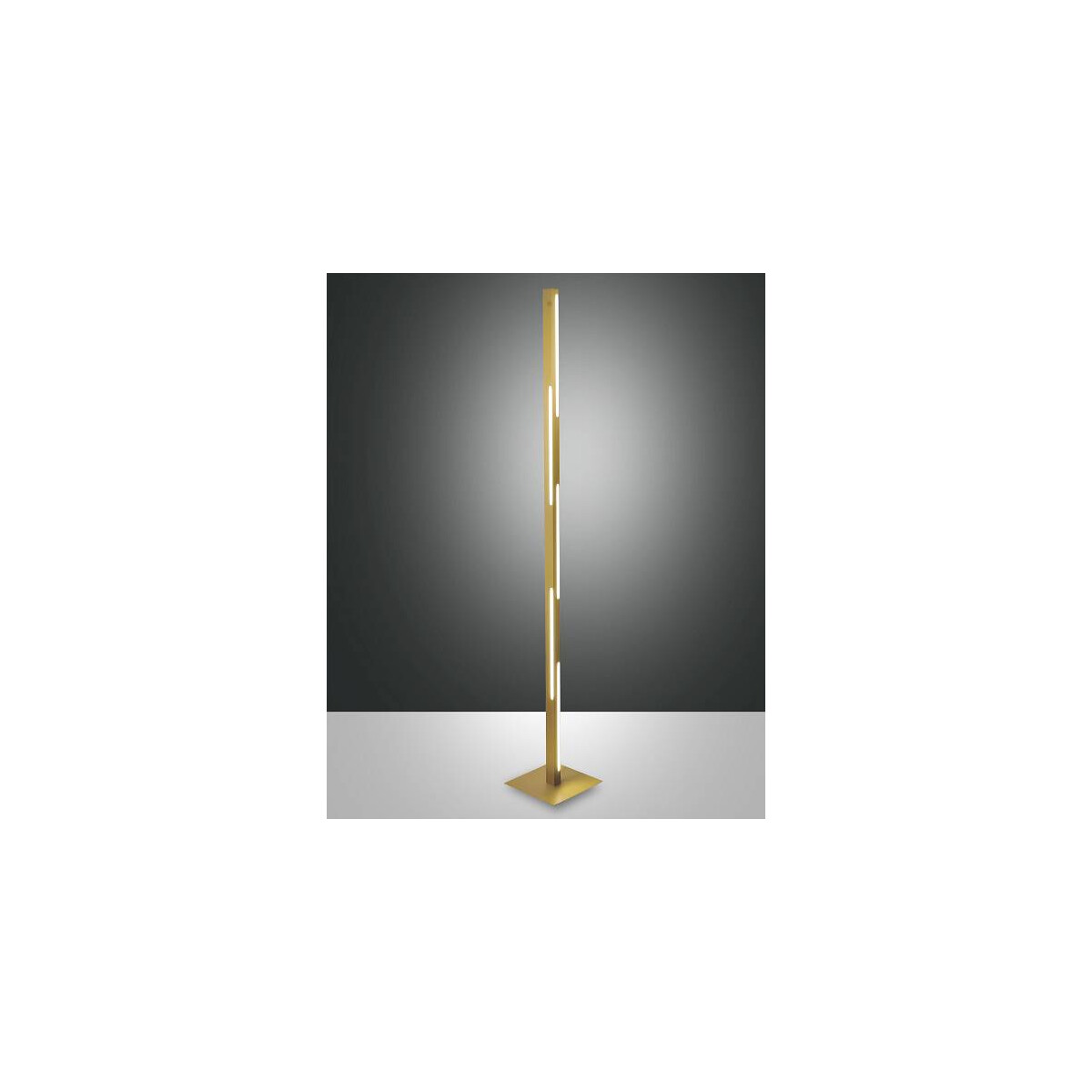 Fabas Luce Ling Stehleuchte LED 1x36W Metall- und Methacrylat Messing satiniert