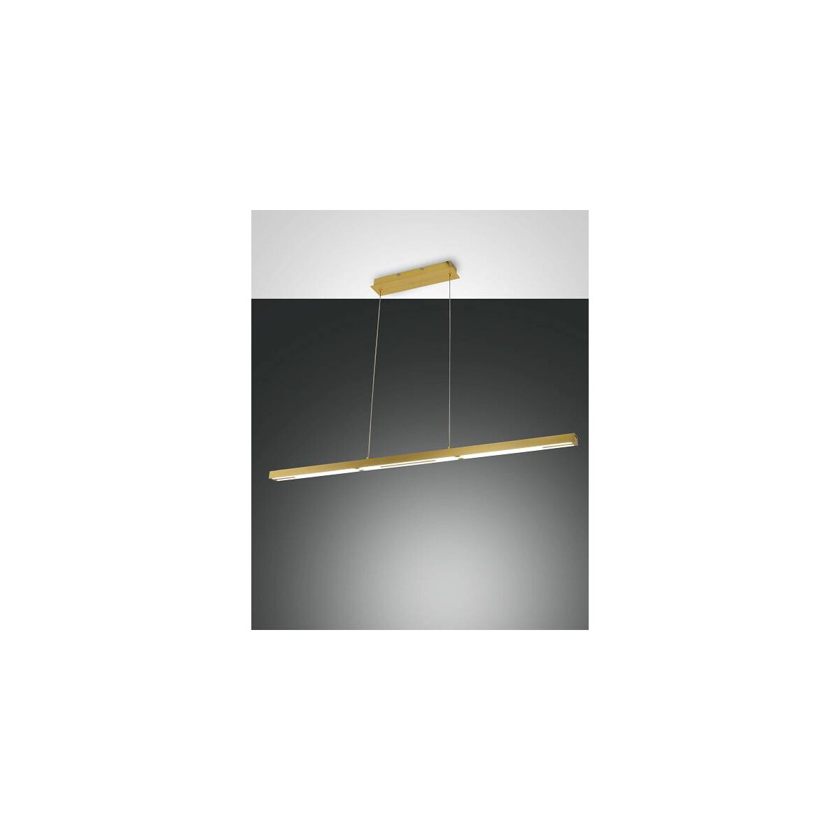 Fabas Luce Ling Pendelleuchte LED 1x40W Metall- und Methacrylat Messing satiniert