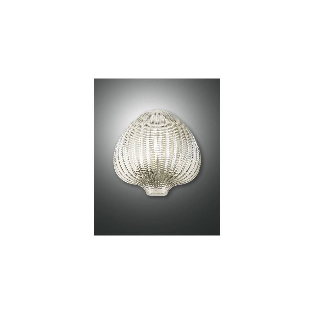 Fabas Luce Olbia Wandleuchte E27 1x40W Metall und geblasenes Glas Gelb