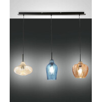 Fabas Luce Olbia Pendelleuchte E27 3x40W Metall und...