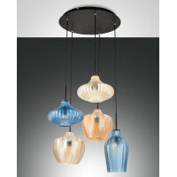 Fabas Luce Olbia Pendelleuchte E27 5x40W gallery