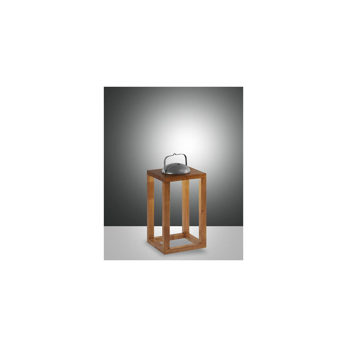 Fabas Luce Blend Akku-Modul-Leuchte LED 1x3W Metall und Holz Walnussfarben