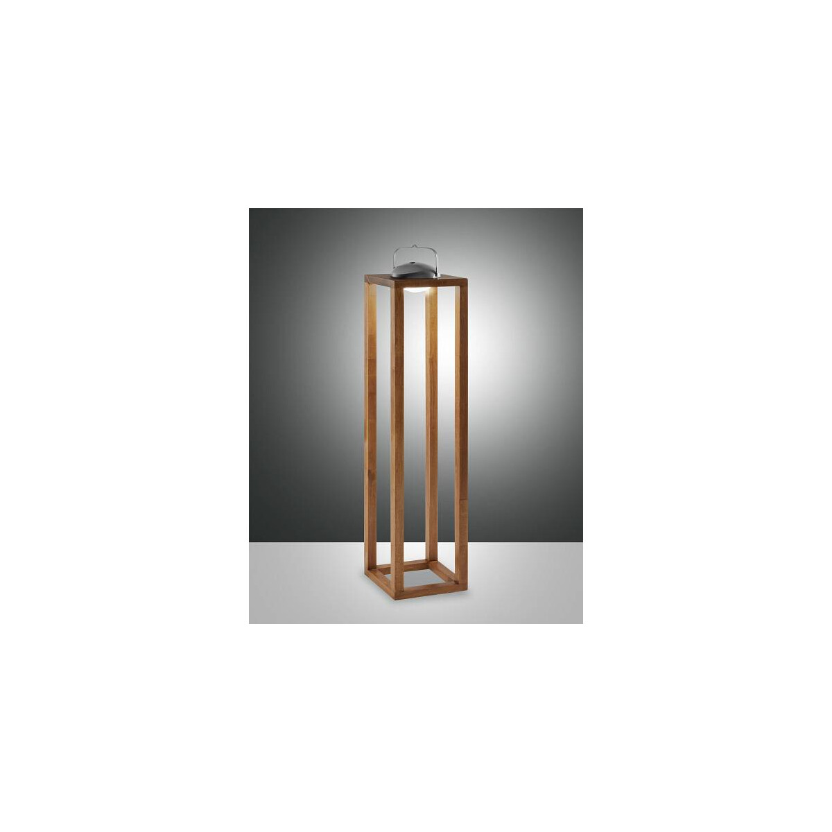 Fabas Luce Blend Akku-Modul-Leuchte LED 1x3W Metall und Holz Walnussfarben