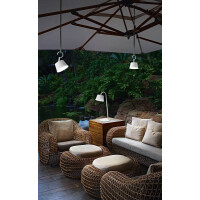 Fabas Luce Armanda Akkuleuchten Set LED 1x3W Metall- und Pol