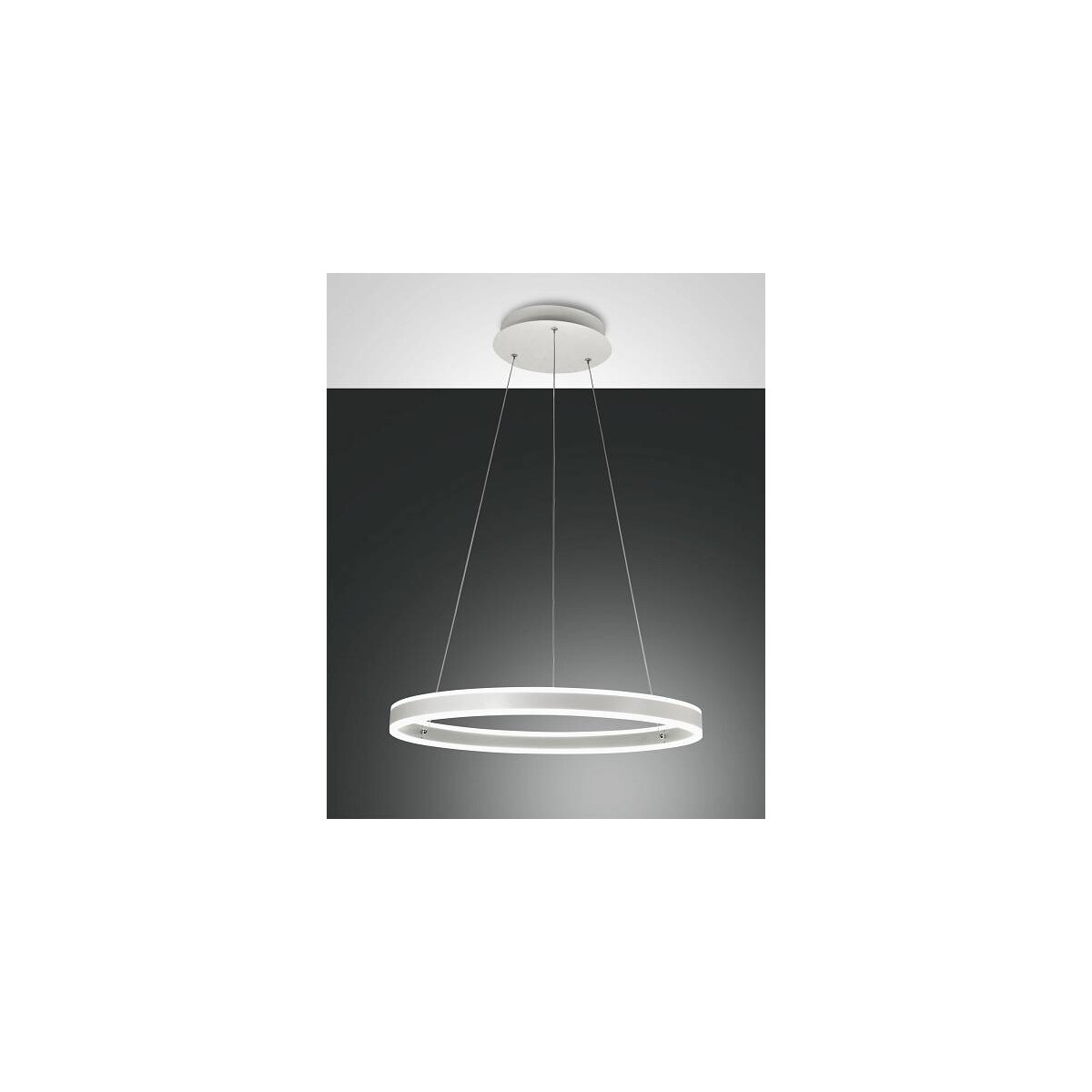 Fabas Luce Palau Pendelleuchte LED 1x60W Metall- und Methacrylat weiß