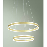 Fabas Luce Palau Pendelleuchte LED 1x66W+1x44W Metall- und M